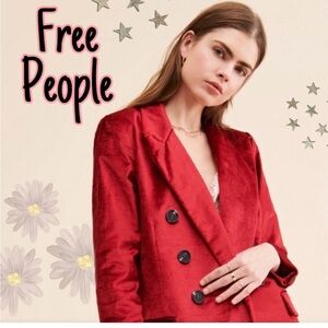 Free People Ashby velvet blazer size M